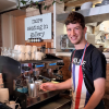 He started small but now George is our favourite Barista at the local cafe