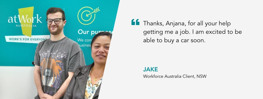 Jake is speeding towards his future, after being supported to gain his driver’s licence