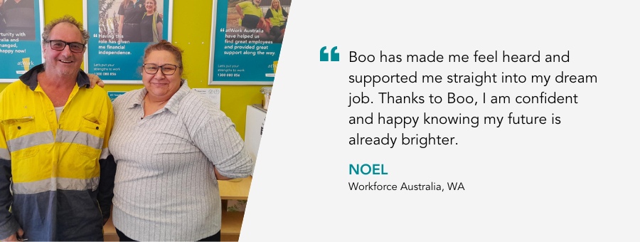 Noel is encouraged to never give up on his dream job