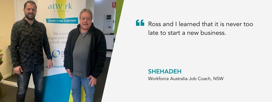 Ross starts his own handyman business at 65