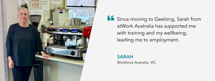 Tailored support helps Sarah’s confidence grow on her journey to employment