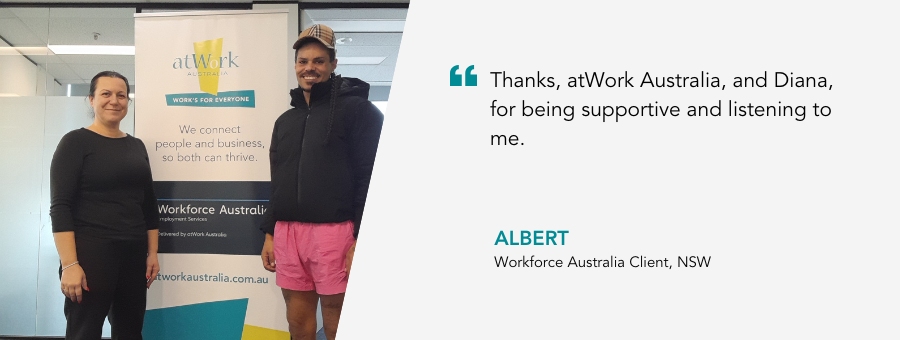 Culturally tailored support helps Albert make progress towards employment