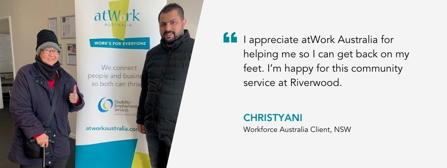 Christyani has the drive to thrive in employment