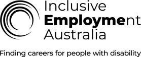 DSS_IEA_Logo_Tagline_Black_(RGB)_LR Inclusive Employment Australia Logo with tagline Finding careers for people with disability