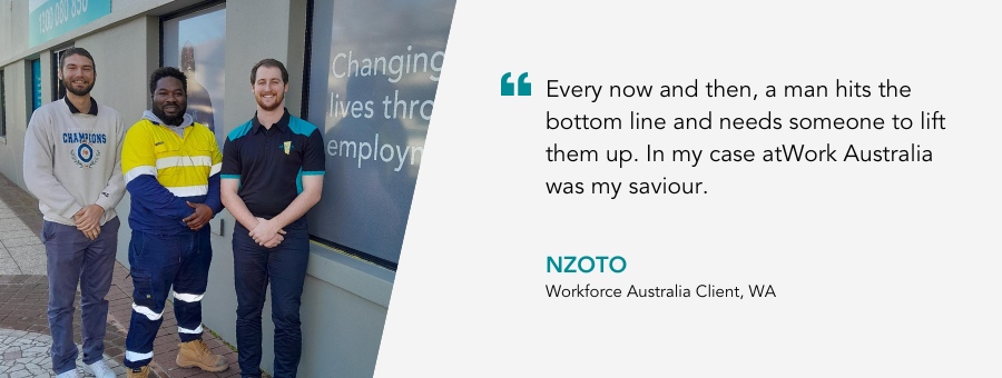 Nzoto finds the support he needed on his journey to employment