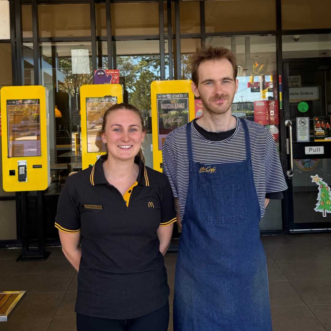 Jett joins the McDonald’s team in Batemans Bay