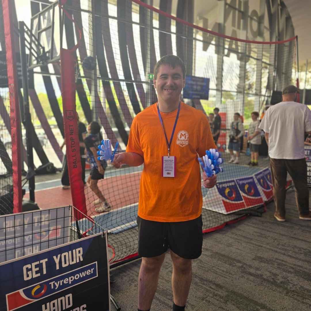 Volunteering at the Basketball helps Adrian build his confidence